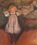 Edvard Munch The Death mother oil
